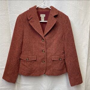 L.L.Bean Wool Blend Blazer Size SP